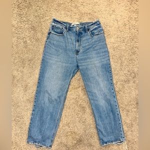 Abercrombie & Fitch Curve Love Ankle Straight - Mid Wash Size 30 Short